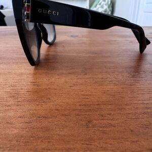 Authentic Gucci Black and Gold Sunglasses